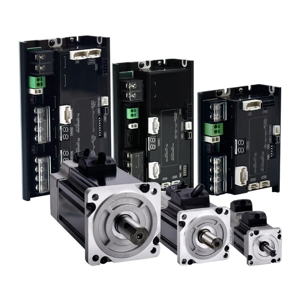 Flat servo motor integration view