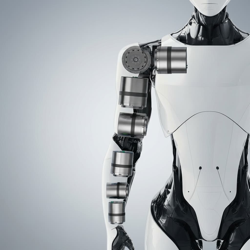 Robotic joint servo actuator assembly